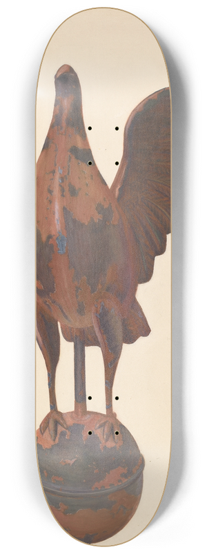 Chris Makrenos - Flag-pole Finial Pigeon 8.25 inch art skate deck