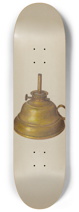 Christabel Scrymser - Camphene Lamp 8.25 inch art skate deck