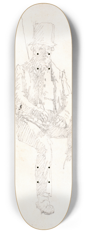 Christen Kbke - Studie af en kusk 8.25 inch art skate deck