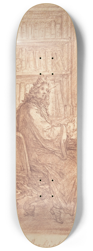 Christian Bernhard Rode - The Immortal Author 8.25 inch art skate deck