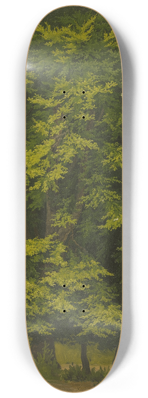 Christian Heerdt - Broadleaf forest (study in oil) 8.25 inch art skate deck