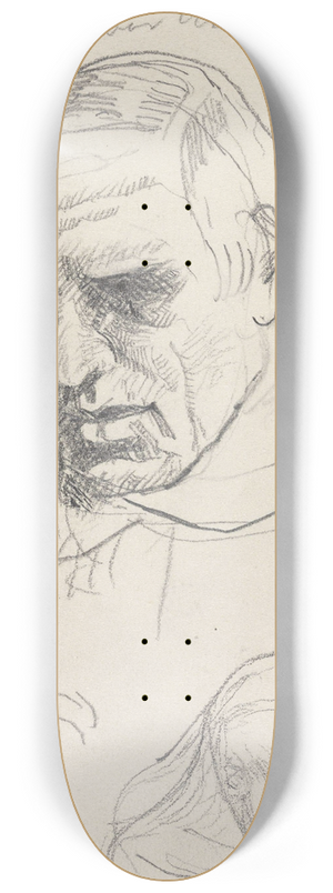 Christian Krohg - Portretthoder 8.25 inch art skate deck