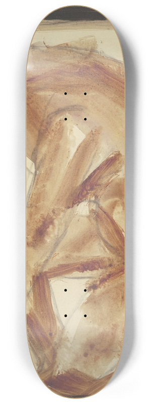 Christian Rohlfs - Kneeling nude to the left 8.25 inch art skate deck