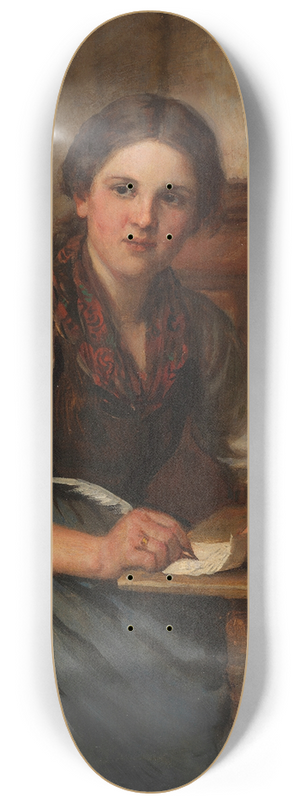 Franz von Defregger - Dirndl 8.25 inch art skate deck