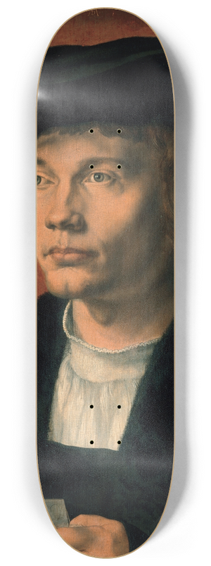 Albrecht Drer - Portrait of Bernhart von Reesen 8.25 inch art skate deck Albrecht Drer - Portrait of Bernhart von Reesen 8.25 inch art skate deck