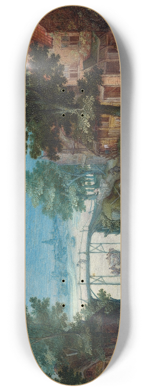 Christoffel van den Berghe - Summer Landscape 8.25 inch art skate deck