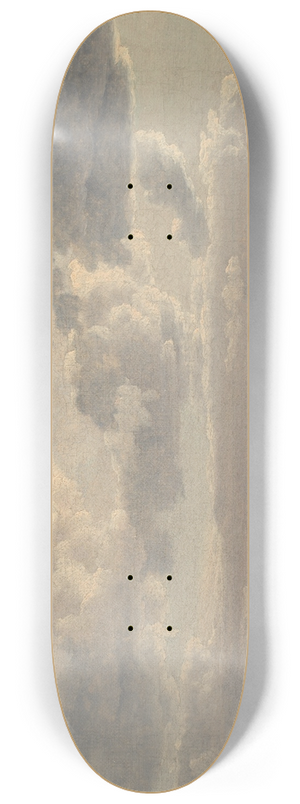 Christoffer Wilhelm Eckersberg - Study of Clouds over the Sea 8.25 inch art skate deck