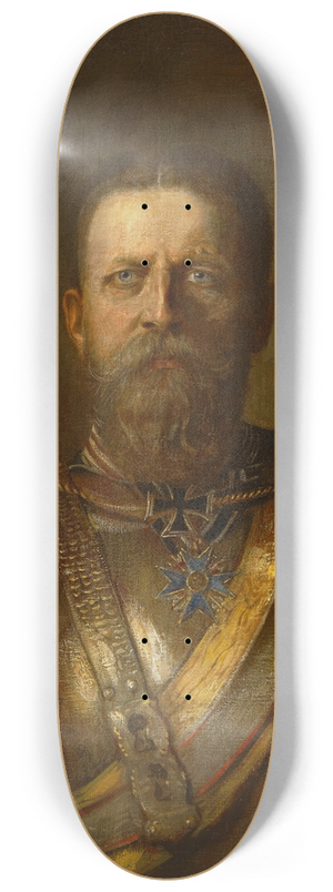 Franz von Lenbach - Crown Prince Frederick William, later Frederick III, German Emperor and King ofPrussia 8.25 inch art skate deck Franz von Lenbach - Crown Prince Frederick William, later Frederick III, German Emperor and King ofPrussia 8.25 inch art skate deck