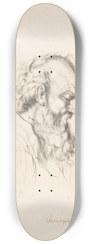 Christoph Joseph Werner - Bearded Man 8.25 inch art skate deck