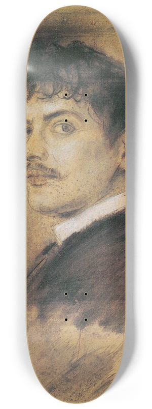 Franz von Lenbach - Portrait of Franz von Stuck 8.25 inch art skate deck