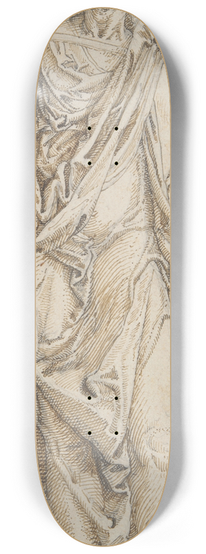 Circle of Lambert Lombard - Study for a Draped Figure ofChrist 8.25 inch art skate deck