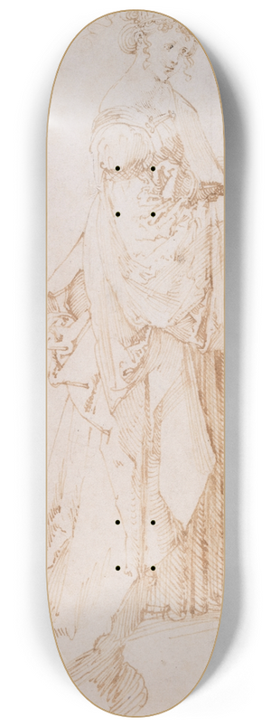 Albrecht Drer - Saint Catherine of Alexandria 8.25 inch art skate deck Albrecht Drer - Saint Catherine of Alexandria 8.25 inch art skate deck