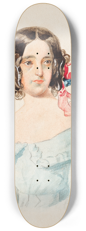 Franz von Matsch - Mdchenportrt 8.25 inch art skate deck