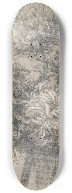 Claude Emile Schuffenecker - Chrysanthemums 8.25 inch art skate deck