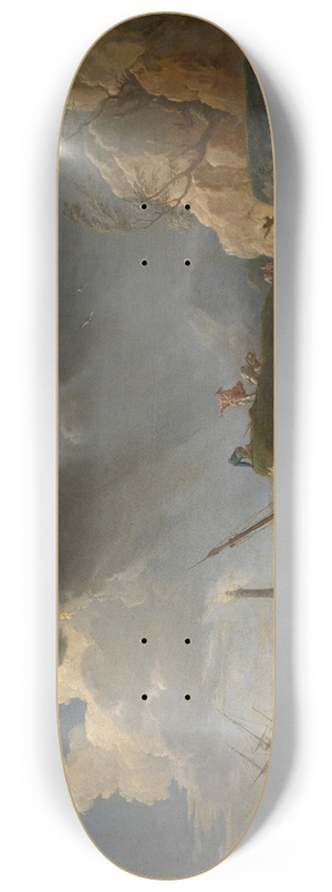 Claude-Joseph Vernet - Seascape 8.25 inch art skate deck
