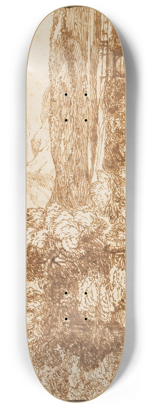 Claude Lorrain - Landschaft mit Baumgruppe am Wasser 8.25 inch art skate deck