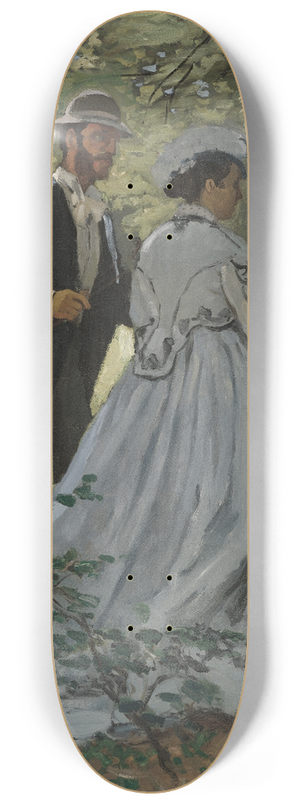 Claude Monet - Bazille and Camille (Study for Djeuner sur lHerbe ) 8.25 inch art skate deck