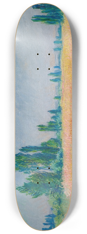 Claude Monet - Champ De Bl 8.25 inch art skate deck