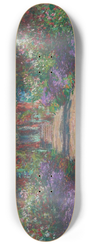 Claude Monet - Eine Allee in Monets Garten in Giverny 8.25 inch art skate deck