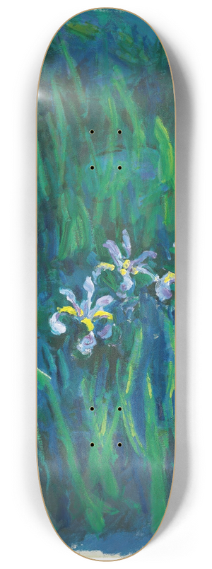 Claude Monet - Iris 8.25 inch art skate deck
