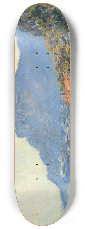 Claude Monet - La Corniche near Monaco 8.25 inch art skate deck