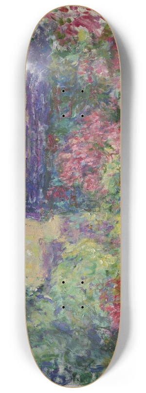 Claude Monet - La Maison  travers les roses 8.25 inch art skate deck