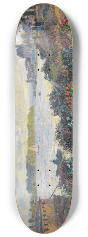 Claude Monet - La Seine  Argenteuil 8.25 inch art skate deck
