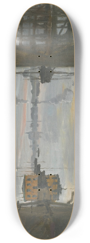 Claude Monet - Le Pont De Bois 8.25 inch art skate deck