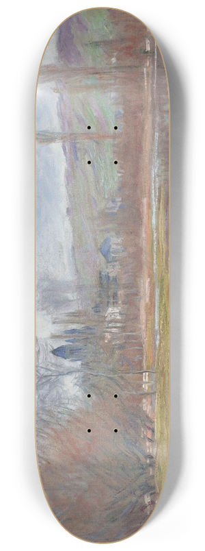 Claude Monet - Printemps  Vtheuil 8.25 inch art skate deck