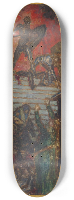 Franz von Stuck - Der Nibelungen 8.25 inch art skate deck
