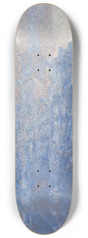 Claude Monet - Rouen Cathedral Faade and Tour dAlbane (Morning Effect) 8.25 inch art skate deck