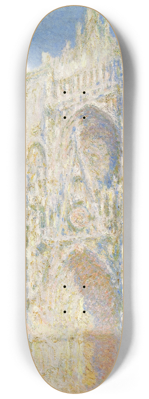 Claude Monet - Rouen Cathedral, West Faade, Sunlight 8.25 inch art skate deck
