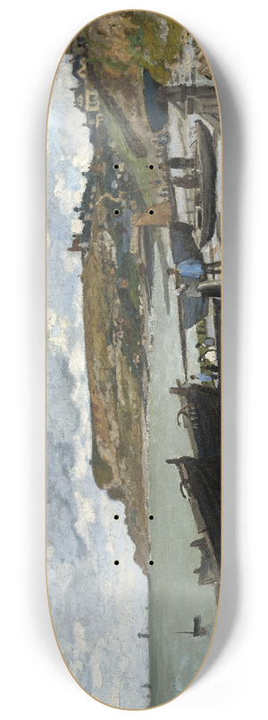 Claude Monet - Sainte-Adresse 8.25 inch art skate deck