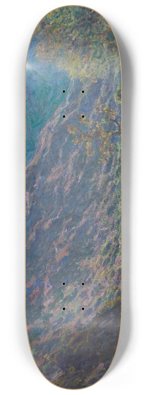Claude Monet - The Petite Creuse River 8.25 inch art skate deck