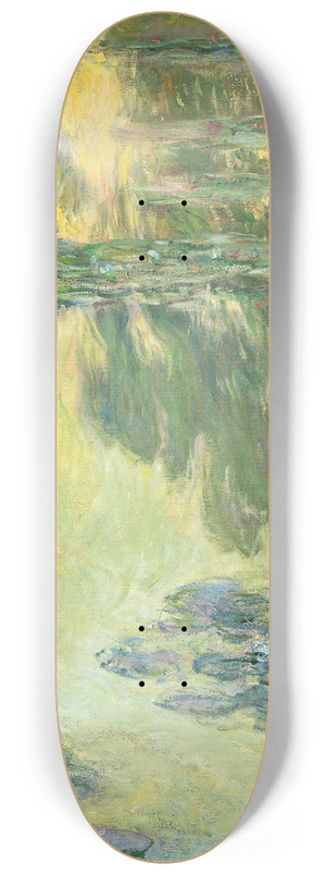 Claude Monet - Waterlilies 8.25 inch art skate deck