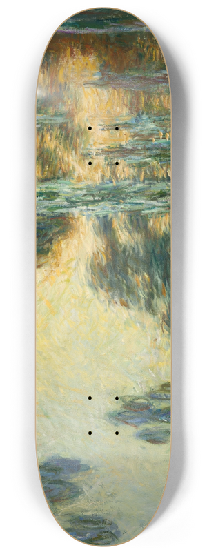 Claude Monet - Water Lilies 8.25 inch art skate deck