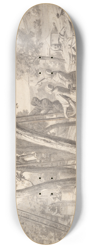 Claude Simpol - An Apple Harvest 8.25 inch art skate deck