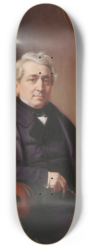 Claudius Lavergne - Portrait de Thomas Sauvage (1794-1877), auteur dramatique 8.25 inch art skate deck