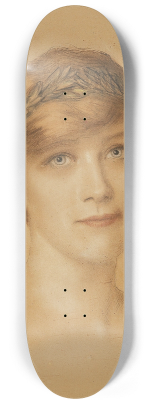 Franz von Stuck - Frauenportrt 8.25 inch art skate deck