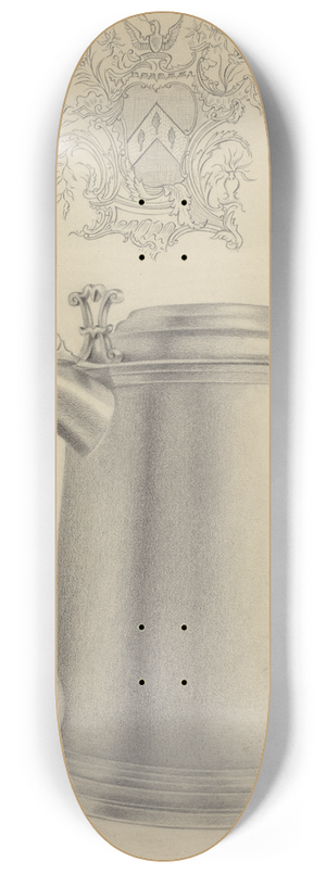 Clayton Braun - Silver Tankard 8.25 inch art skate deck