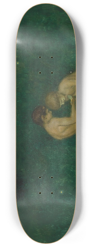 Franz von Stuck - Glhwrmchen (firefly) 8.25 inch art skate deck