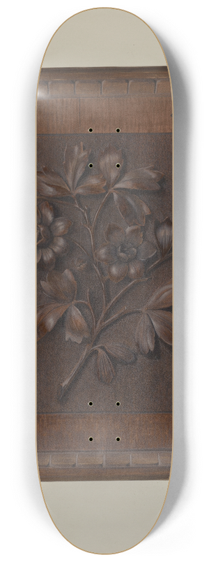 Clyde L. Cheney - Carved Wood Panel 8.25 inch art skate deck