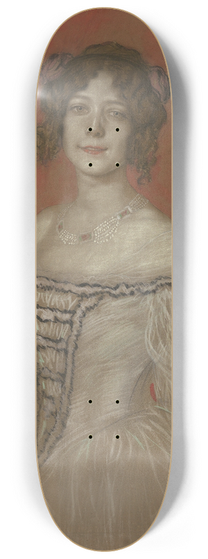 Franz von Stuck - Olga Lindpaintner 8.25 inch art skate deck