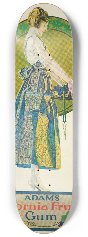 Coles Phillips - Adams fruit gum 8.25 inch art skate deck