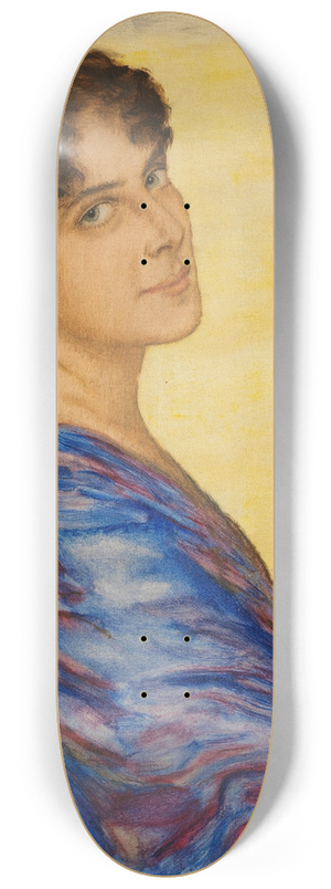 Franz von Stuck - Portrt Frau von Stuck 8.25 inch art skate deck