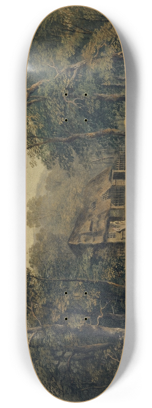 Conrad Gessner - Farm by the Water 8.25 inch art skate deck