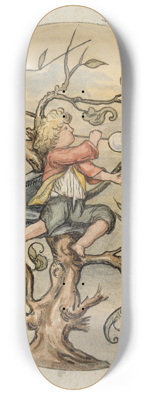 Franz von Stuck - Seifenblasender Knabe 8.25 inch art skate deck