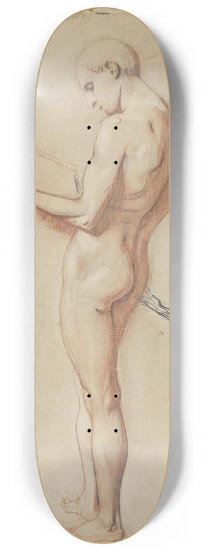 Franz von Stuck - Studie zum Orpheus 8.25 inch art skate deck