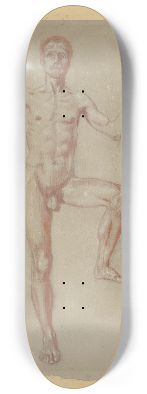 Franz von Stuck - Studie zu Orpheus und die Tiere 8.25 inch art skate deck