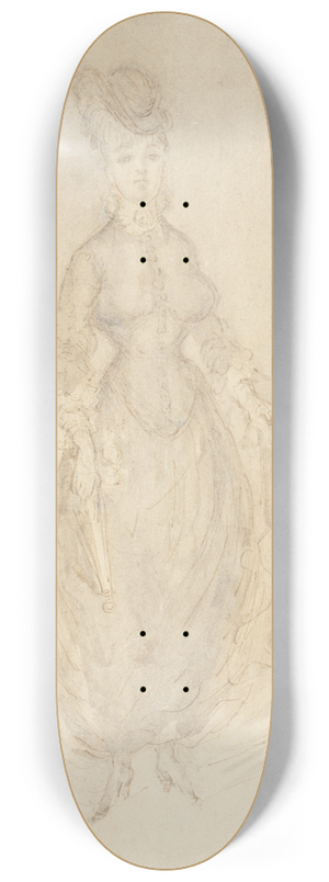 Constantin Guys - Standing Woman 8.25 inch art skate deck